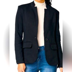 Gibsonlook Notch Collar Knit Blazer/Jacket L